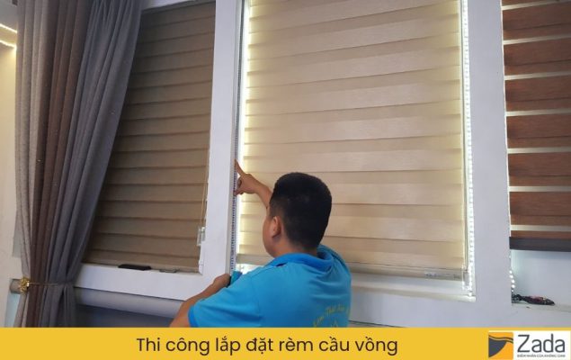 Thi công lắp đặt rèm cầu vồng