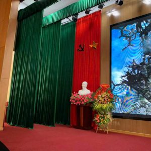 Lắp phông nhung hội trường sân khấu giá rẻ tại Hà Nội